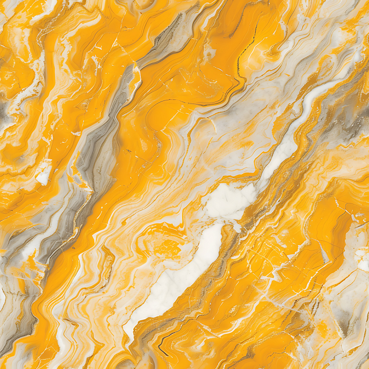 Giallo Siena Marble with Bold Yellow and White Veins seamless PBR texture preview