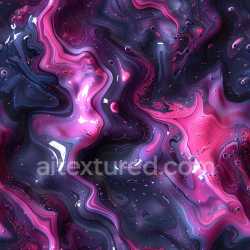 seamless Seamless 3D PBR Texture of Glossy Abstract Liquid with Pink and Purple Swirls texture 8k free download PBR