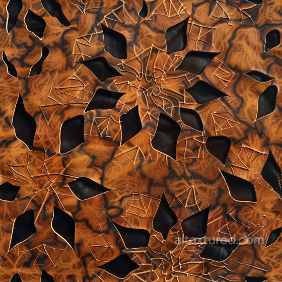 Distressed Brown Cracked Leather Texture with Exposed Black Base Leather texture preview