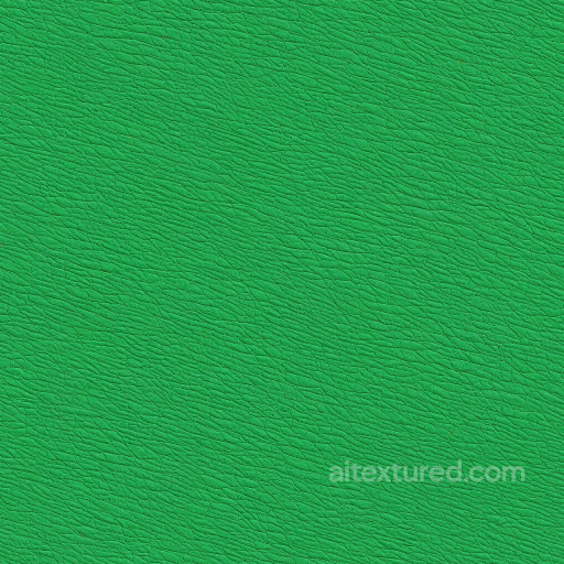 Vibrant Green Pebbled Leather Texture with Fine Grain Detailing seamless Leather PBR texture