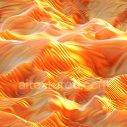 seamless Seamless 3D PBR Glossy Orange Wave Texture with Smooth Ridges texture 8k free download PBR