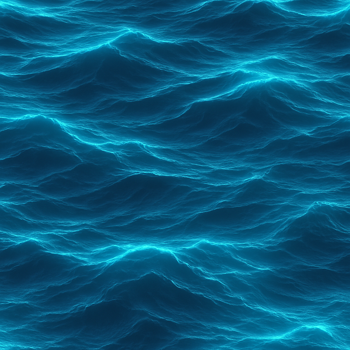 Glowing Sea seamless PBR texture preview