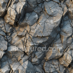 seamless Seamless 3D PBR Fractured Cliff Rock Texture with Sharp Cracks and Layered Details texture 8k free download PBR