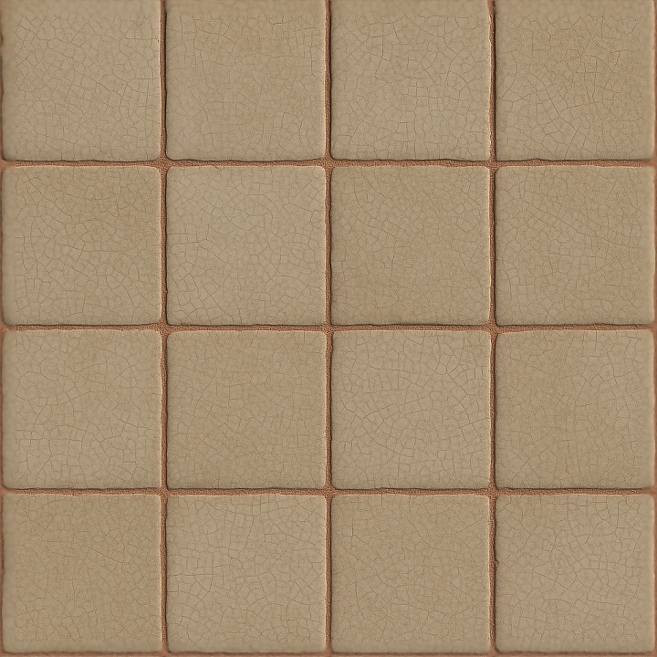 Cracked Glaze Mosaic With Antique Tiles And Matte Finish seamless PBR texture preview