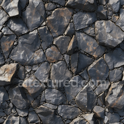 seamless Seamless 3D PBR Texture of Dark Slate Rocky Ground with Irregular Stones and Subtle Rust Tones texture 8k free download PBR