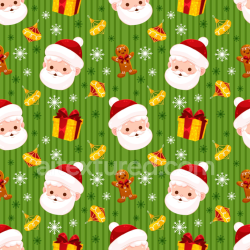 seamless Seamless 3D PBR Christmas Digital Paper Texture Featuring Santa Faces, Gifts, and Festive Symbols texture 8k free download PBR