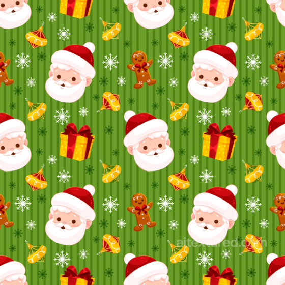 Christmas Digital Paper Texture Featuring Santa Faces, Gifts, and Festive Symbols All Christmas Digital paper texture preview