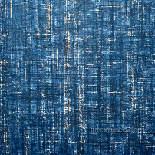 Cracked Denim Fabric PBR Texture with Worn Distressed Blue Surface seamless Denim jeans PBR texture