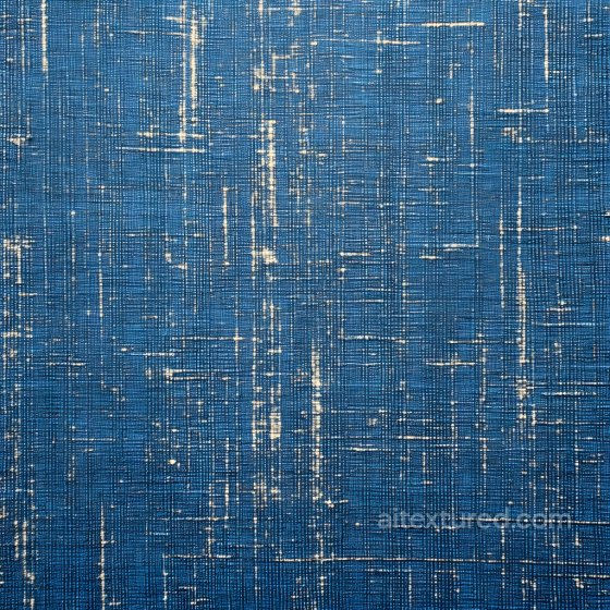 Cracked Denim Fabric PBR Texture with Worn Distressed Blue Surface Denim jeans texture preview