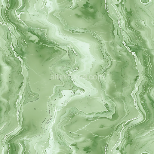 Seamless 3D Guatemala Green Natural Marble PBR Texture with Fluid Veins