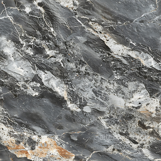 Dark Marble Stone PBR Texture with Striking White Veins and Natural Patterns Stone texture preview