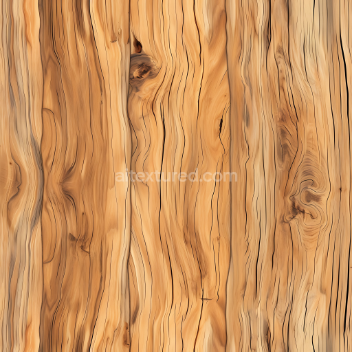 Seamless 3D PBR Texture of Light Knotty Pine Wood Planks with Natural Grain