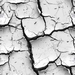 seamless Seamless 3D Cracked White Plaster PBR Texture with Deep Fissures and Chipped Edges texture 8k free download PBR