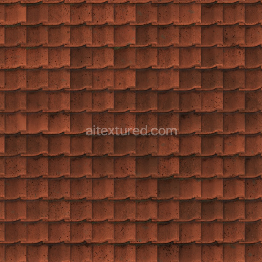 Archviz Ground Roof Substance Designer Terracotta Tiles — Seamless PBR Texture