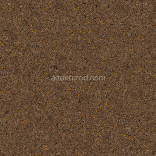 Seamless Mulch Petals Bark 3D Texture (PBR up to 8K)