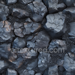 seamless Seamless 3D Volcanic Basalt Rock PBR Texture with Cracked Surface and Charred Details texture 8k free download PBR