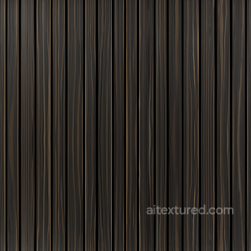 Dark Wood Vertical Planks Seamless Texture with Fine Grain seamless Wood PBR texture