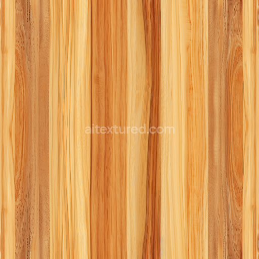 Seamless 3D Light Pine Wood Planks PBR Texture with Natural Grain