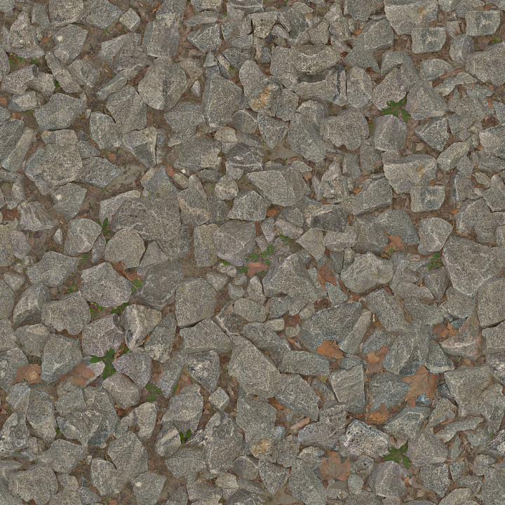 Gray Rocks seamless PBR texture preview