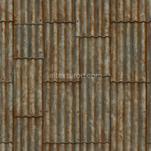 Aged Metal Roofing Texture Seamless