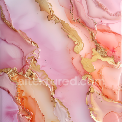 seamless Seamless 3D Alcohol Ink PBR Texture with Pink and Gold Fluid Swirls texture 8k free download PBR