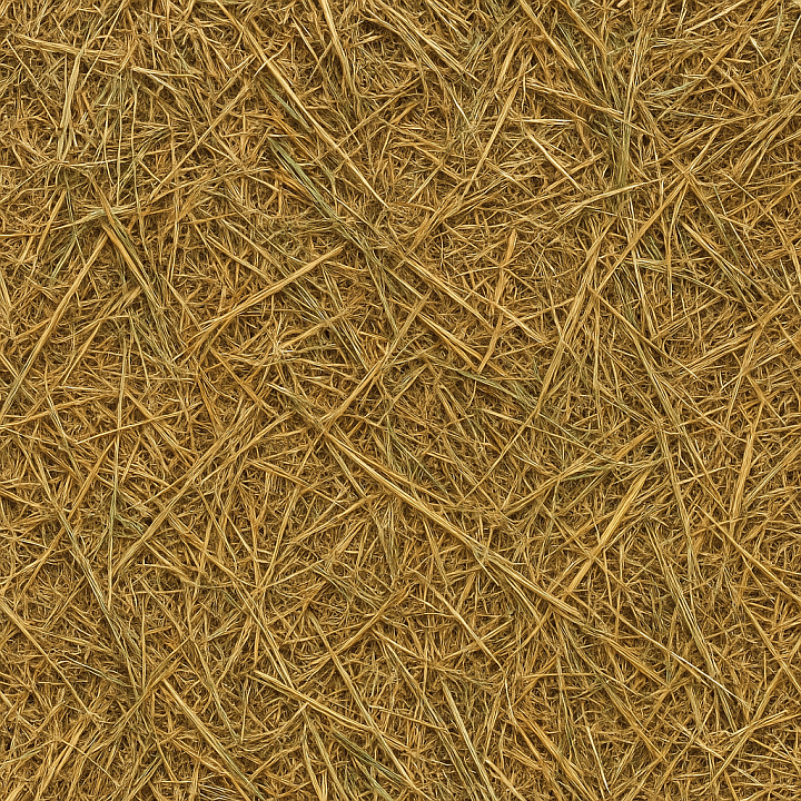 Detailed Farm Hay seamless PBR texture preview