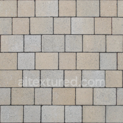 seamless Pavement Blocks Texture in Beige and Gray PBR 4K texture 8k free download PBR