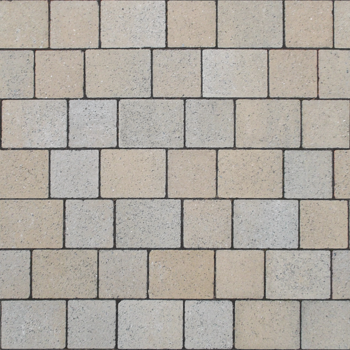 Pavement Blocks in Beige and Gray Asphalt seamless PBR texture preview