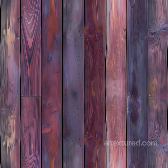 Weathered Purple Wood Planks PBR Texture with Knots and Grain Detail Wood texture preview
