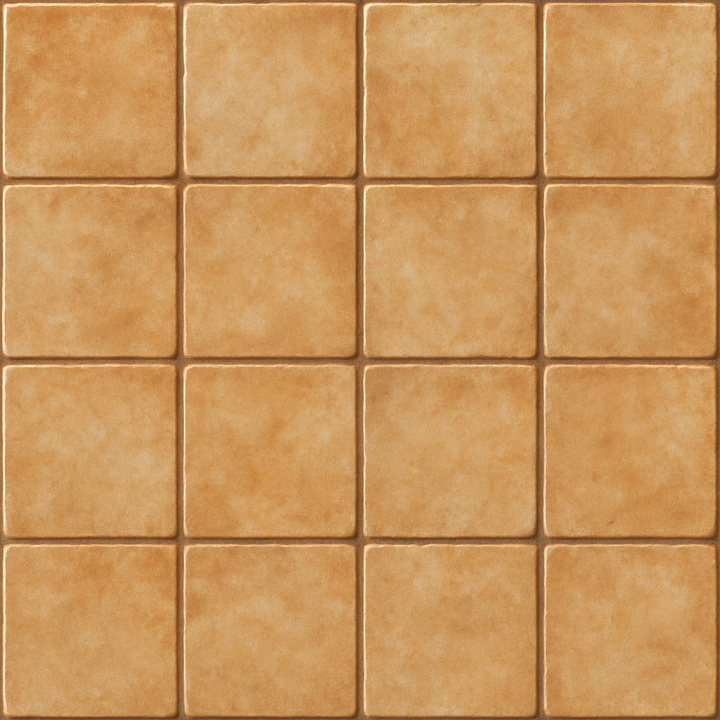 Natural Glazed Ceramic Tile seamless PBR texture preview