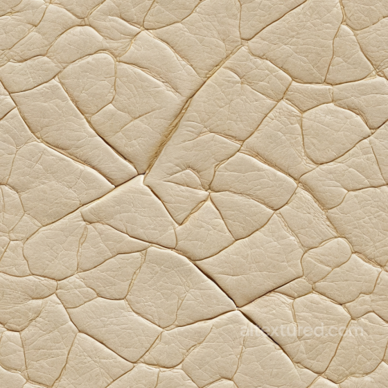Seamless Cream Colored Cracked Leather 3D PBR Texture with Detailed Wrinkles Leather texture preview