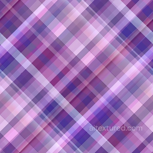 Seamless 3D PBR Texture of Soft Purple and Pink Plaid Fabric Pattern texture preview
