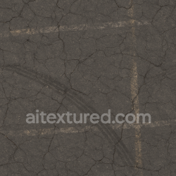 seamless Seamless 3d texture pbr 8k asphalt cracked dark asphalt with tire marks and paint markings texture 8k free download PBR