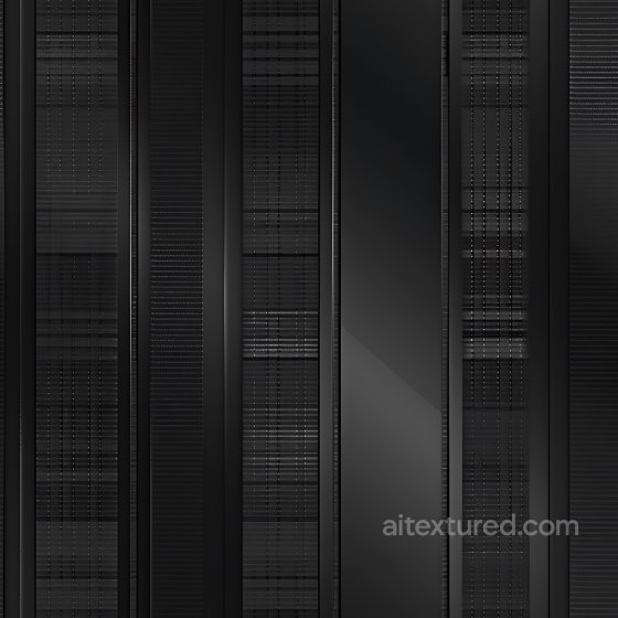 Black Metal Panels PBR Texture with Vertical Stripes and Glossy Detail Plaid texture preview