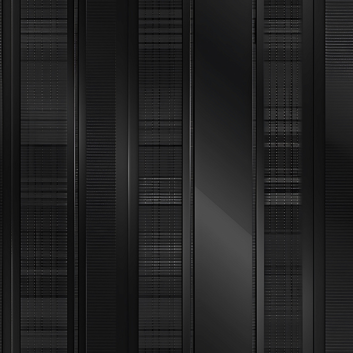 Black Metal Panels with Vertical Stripes and Glossy Detail seamless PBR texture preview