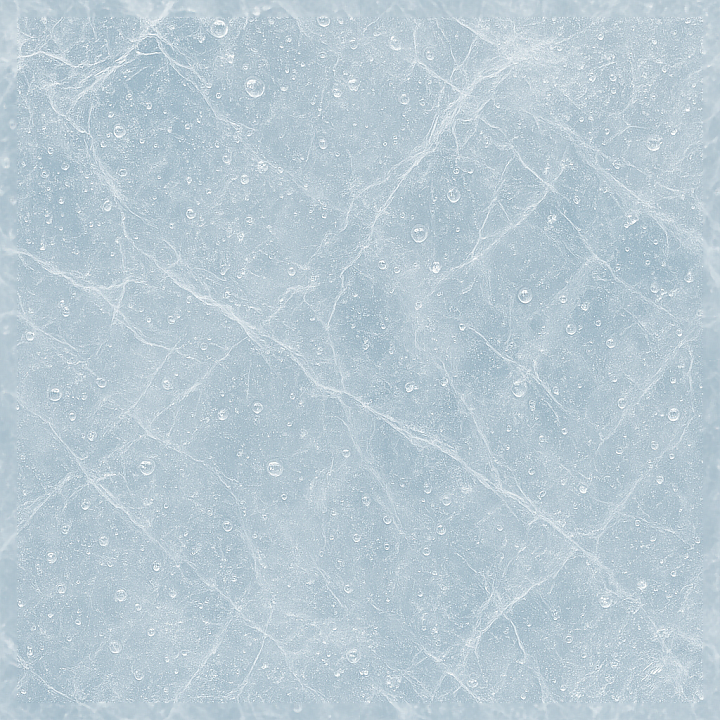 Showing Translucent Ice With Ice Frost Veins And Frozen Droplets seamless PBR texture preview