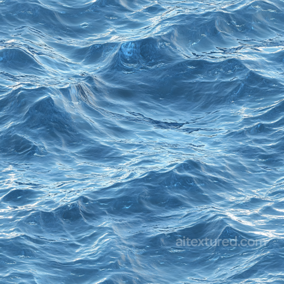 Water PBR Texture Featuring Realistic Ocean Surface Waves and Highlights Water texture preview