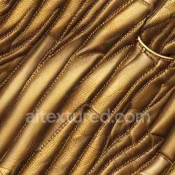 seamless Seamless 3D PBR Golden Quilted Leather Texture with Fine Grain and Stitching texture 8k free download PBR