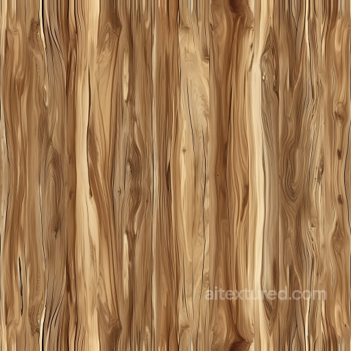 Natural Hickory Wood Planks Seamless Texture with Rich Grain and Knots seamless Wood PBR texture