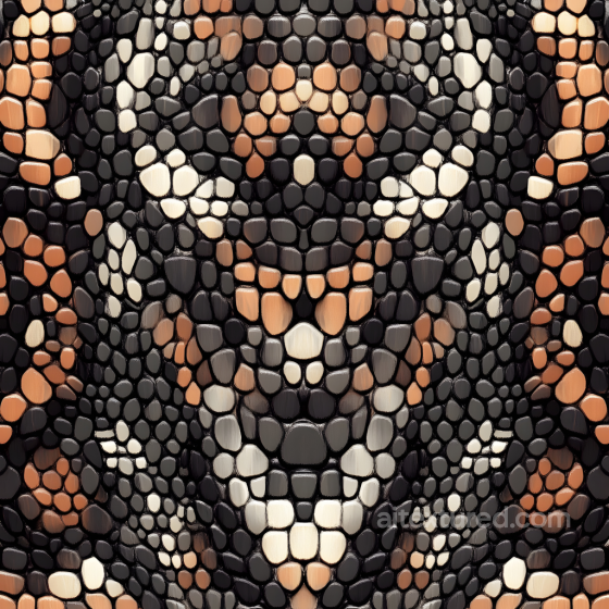 Reptilian Skin Texture with Glossy Multi-Toned Scales Skin texture preview