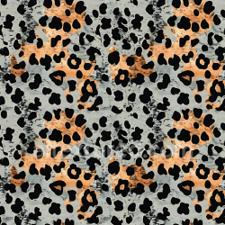 seamless Seamless 3D PBR Leopard Print Fabric Texture with Orange and Black Spots texture 8k free download PBR