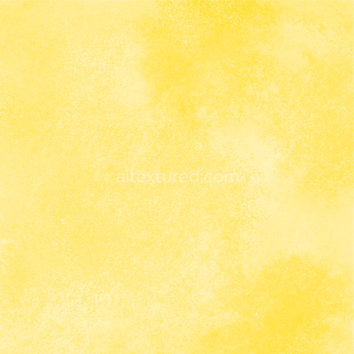 Seamless 3D PBR bright yellow watercolor texture with subtle pastel gradients