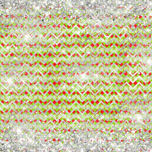 Seamless 3D PBR Christmas Chevron Digital Paper Texture with Silver Glitter