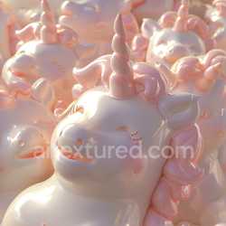 seamless Seamless 3D Inflated PBR Glossy Unicorn Plush Texture with Pastel Pink Highlights texture 8k free download PBR