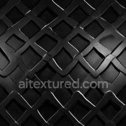 seamless Seamless 3D Black Glossy Steel PBR Texture Featuring Raised Geometric Panels texture 8k free download PBR