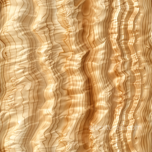 Light Pine Wood Seamless Texture with Distinctive Wavy Grain Pattern seamless Wood PBR texture