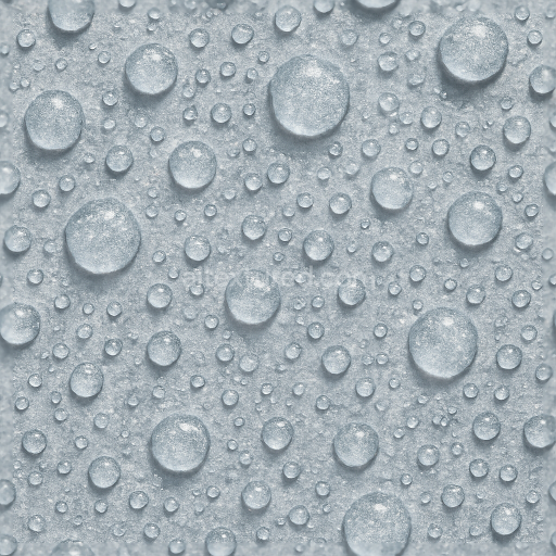 Seamless 3d texture pbr 8k frozen icy droplets on cold surface