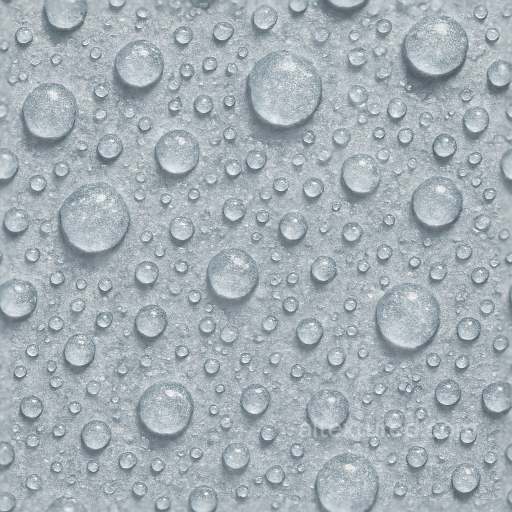 Frozen Icy Droplets On Cold Surface seamless Drops PBR texture
