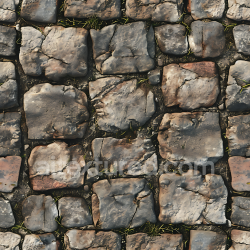 seamless Seamless 3D Weathered Stone Pavement PBR Texture with Cracks and Moss texture 8k free download PBR