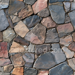 seamless Seamless 3D PBR Flagstone Rock Ground Texture with Multicolor Slate and Sandstone Pieces texture 8k free download PBR